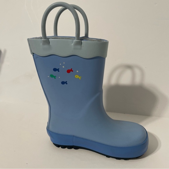 Toddler Boys' Jasper Pull-On Rain Boots - Cat & Jack™ Blue Submarine - Picture 3 of 14